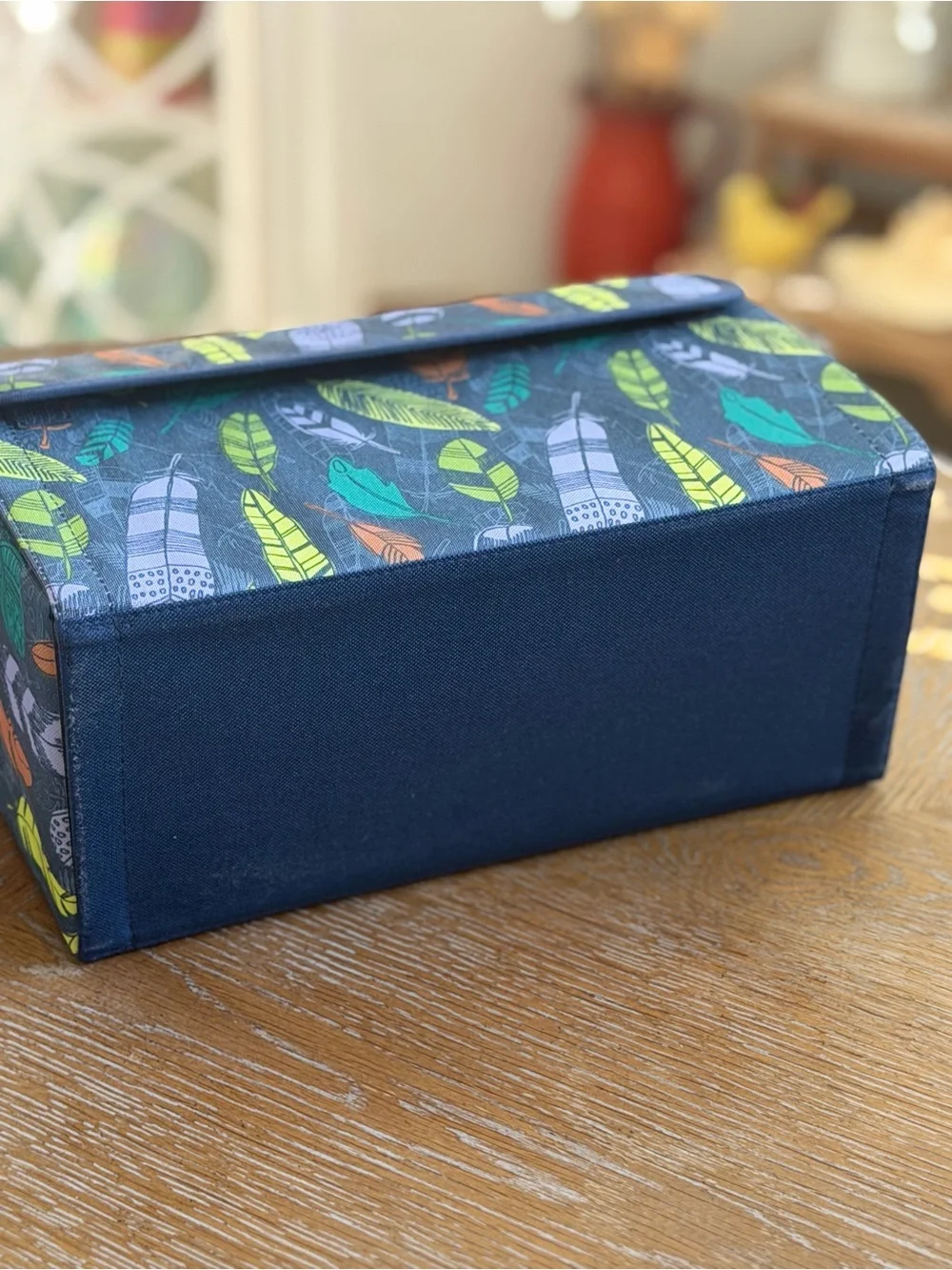 thirty-one Falling Feather Print Storage Box - collapsible nwt set of 2